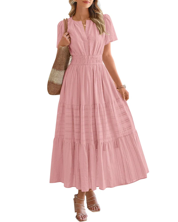 Isabelle's™ | Smocked Waist Tiered Maxi Dress