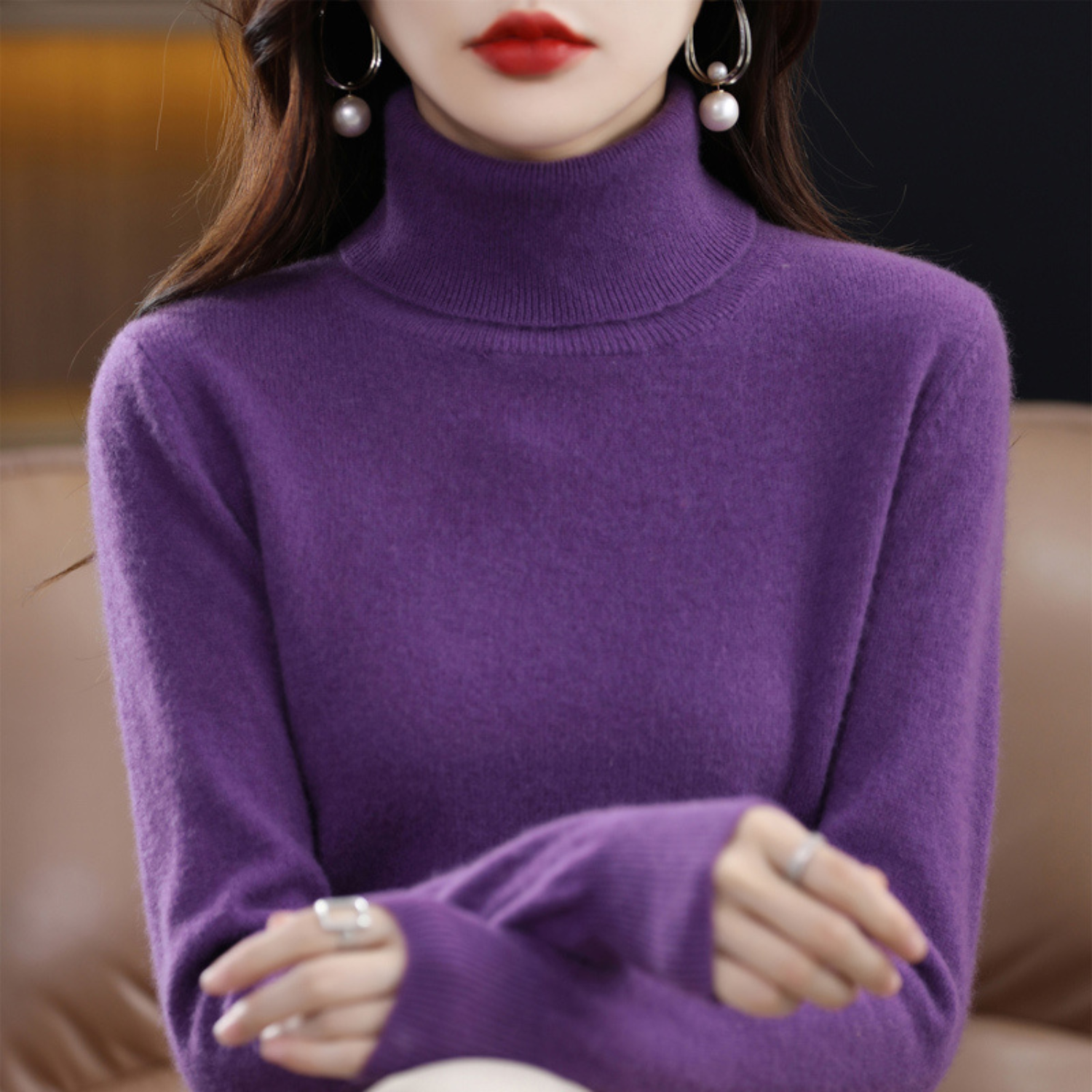 Isabelle's™ | Winter Classic Turtleneck Knit Sweater