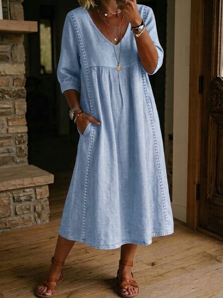 Isabelle's™ | Floral Sleeve Maxi Dress