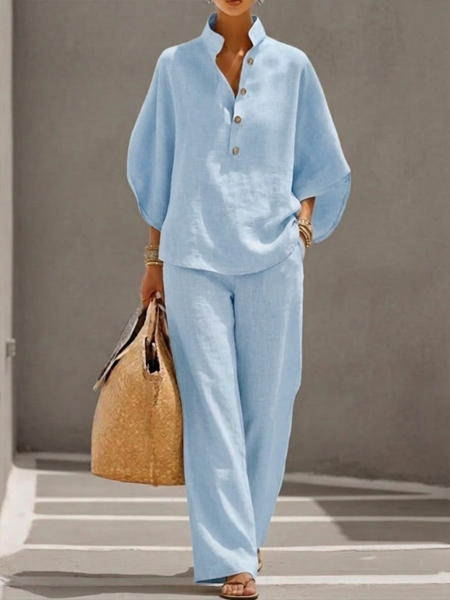 Isabelle's™ | Relaxed Fit Linen Two-Piece Set
