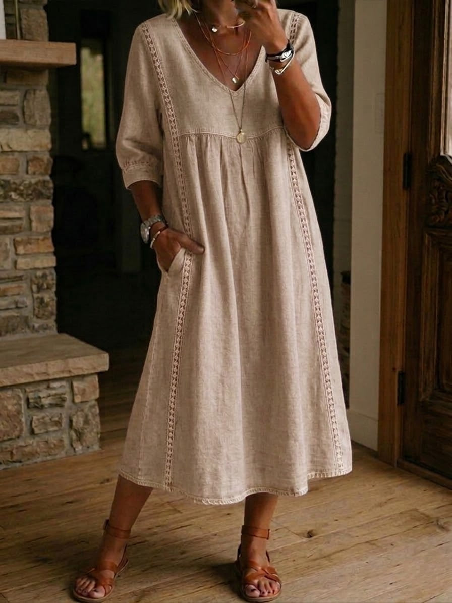 Isabelle's™ | Floral Sleeve Maxi Dress