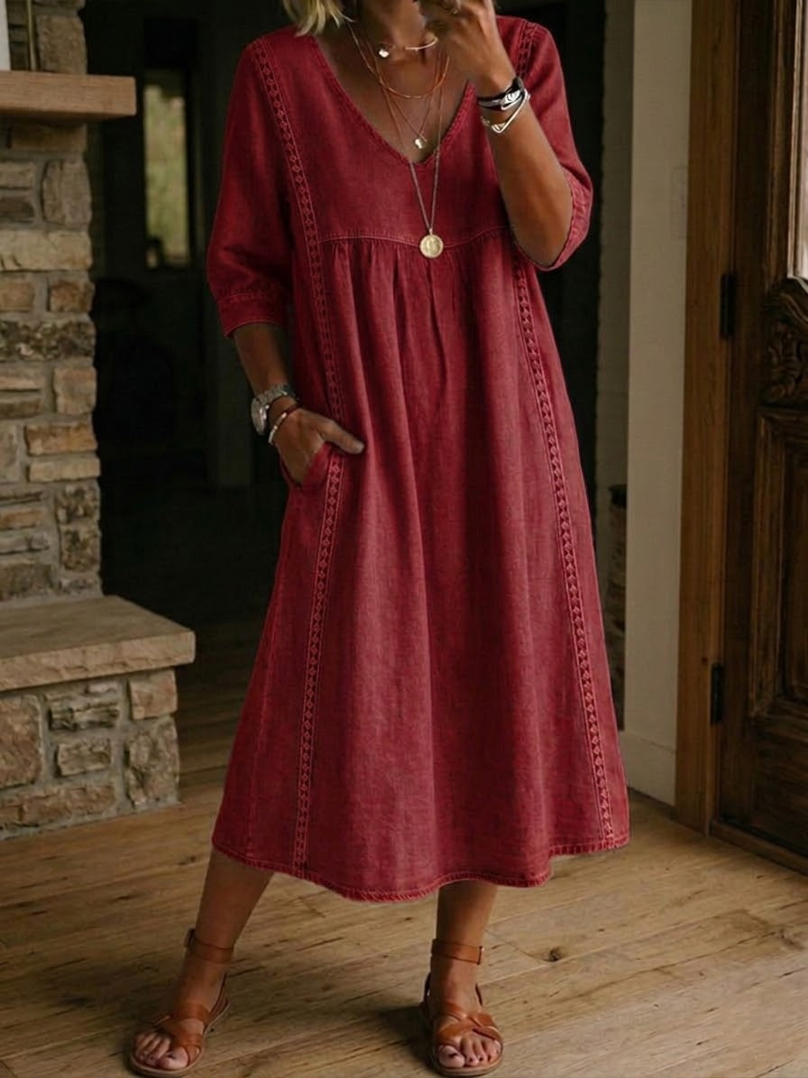 Isabelle's™ | Floral Sleeve Maxi Dress