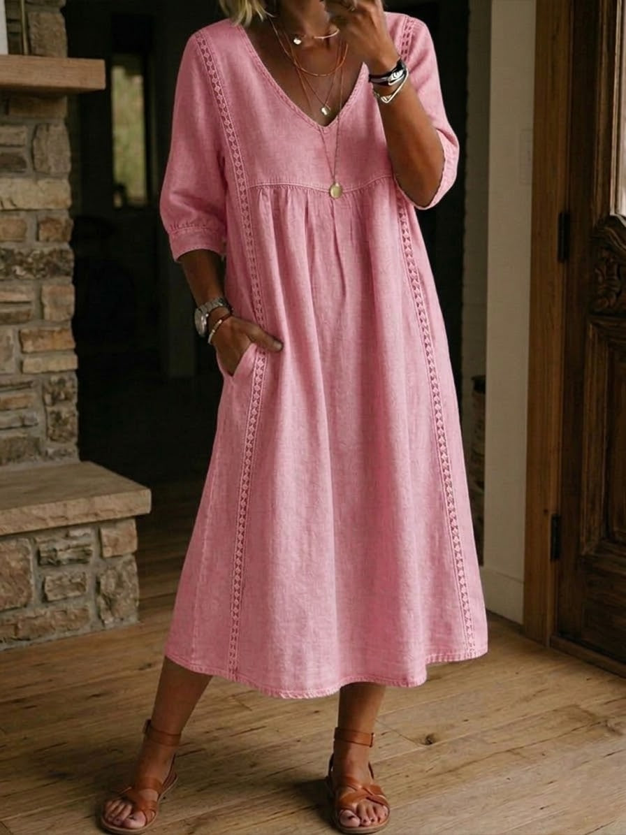Isabelle's™ | Floral Sleeve Maxi Dress