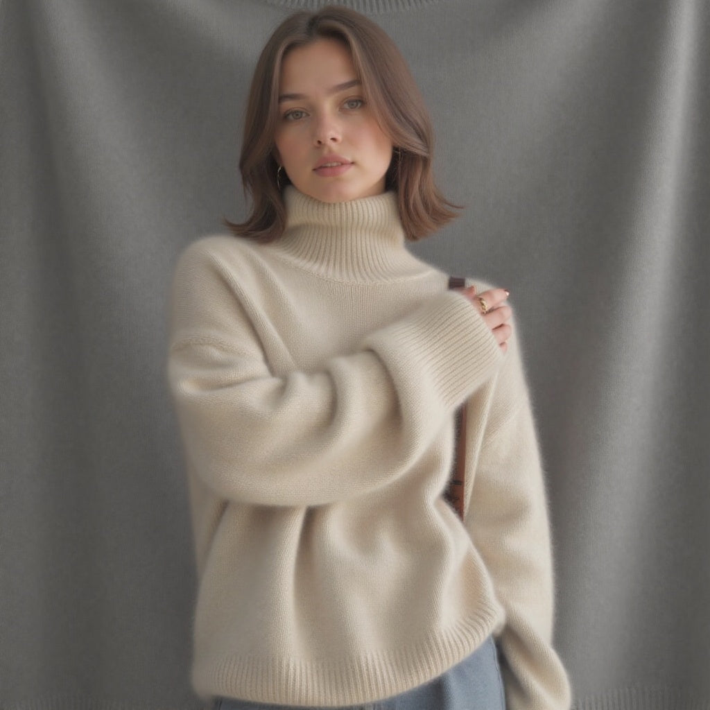 Isabelle's™ | Winter Oversized Turtleneck Knit Sweater