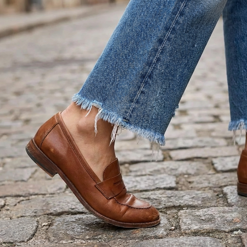 Isabelle's™ | Retro Cropped Straight Jeans